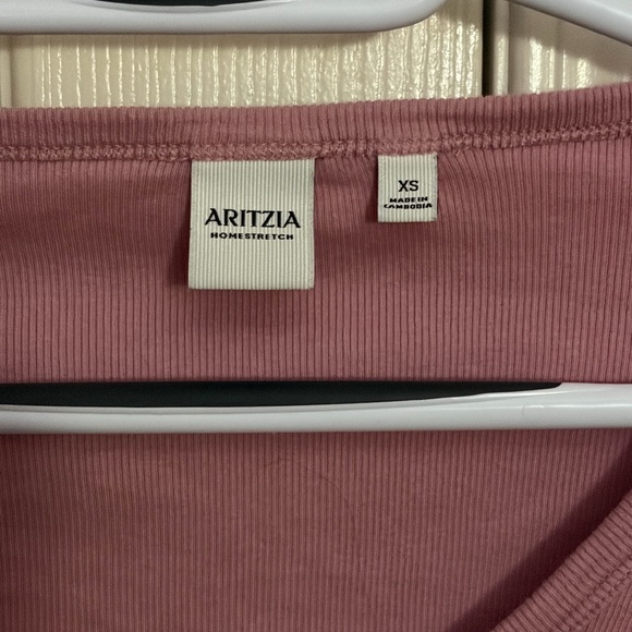 Aritzia Dusty Pink Long Sleeve Top - Picture 2 of 2